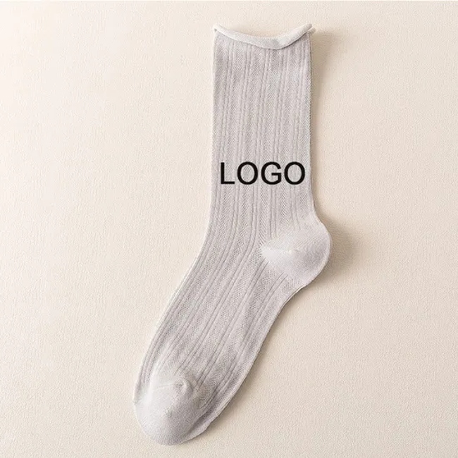 2024 Hot Selling Top Quality Wholesale Comfortable Mesh Material Summer Cotton Socks for Woman in Stock