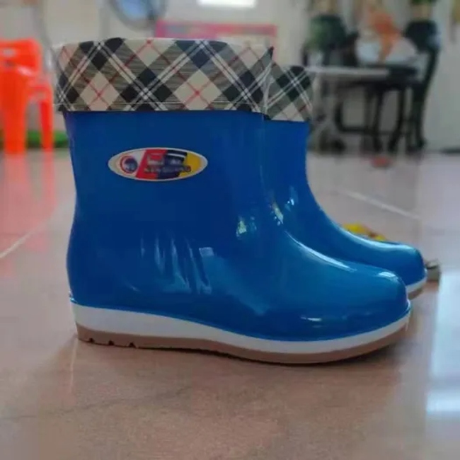 Fashion Adult Knitted Welly Boot Socks Fleece Rain Boot Liners