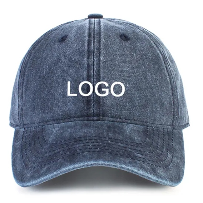 American Style Washed Sports Baseball Cap with Embroidery Logo