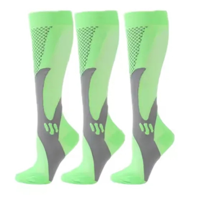 Nylon Compression Sports Stockings Women Exercise Stretch Brace Mens Cycling Pressure Socks