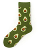 Customized Wholeseller Fashion Winter Spring Summer Men Women Unisex Cotton Branded Eggs Icecream Avocado Jacquard Crew Socks