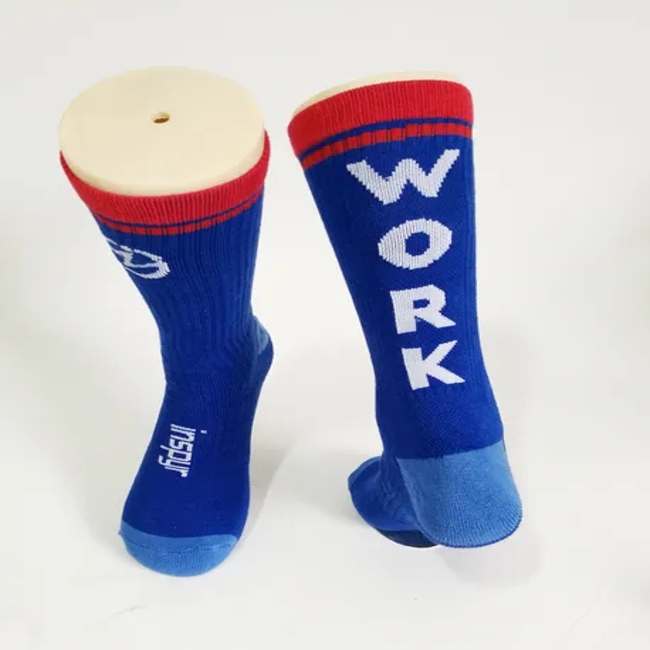 Bulk Custom Design Jacquard Man Compression Cotton Sport Socks