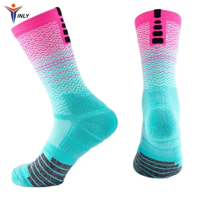 Designer Cotton Custom Soccer Football Ankle Sport Embroidery Unisex Socks Men