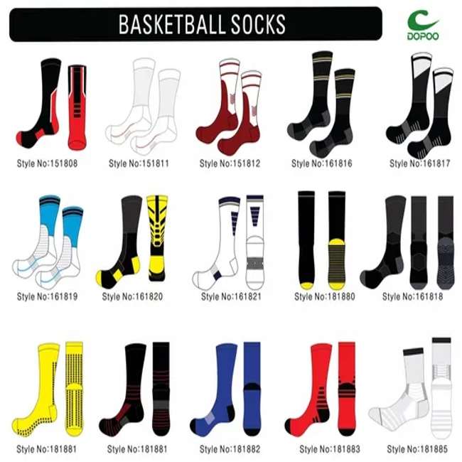 Cotton Compression Socks Fashion Printed Men Sports Socks with Logo