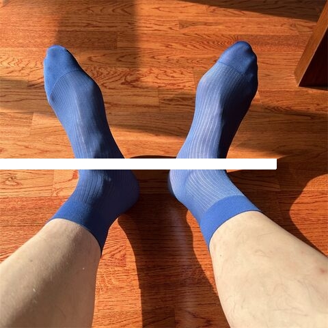 New Style High Quality Men s Summer Thin Breathable Crew Stocks Business Narrow Striped Silk Dress Socks Black Formal Stockings