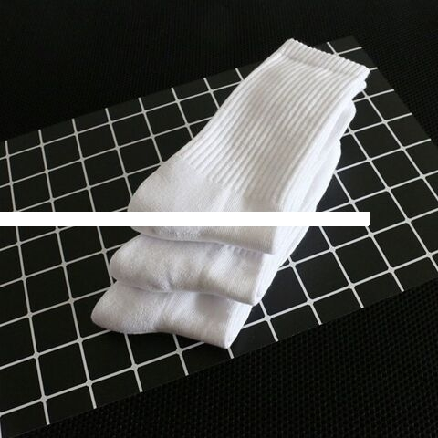 Wholesale Men s Cotton Sports Socks White Black Performance Towel Cushion Crew Socks