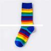 New Fashion Rainbow Socks Cotton Knit Women s Striped Crew Socks Street Personality Cotton Socks For Women