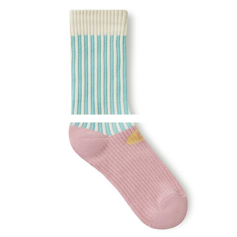 Supplier Winter Add Thickness Sports Women s Socks Striped Crew Socks Women s Colour Socks