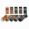 New Style Top Quality Men s Autumn Cotton Breathable Deodorant Casual Socks Chunk Thread Knitted Athletic Stripes Crew Socks
