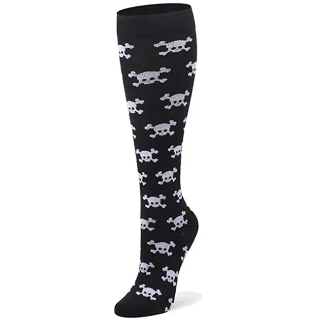Custom Jacquard Pattern Compression Socks for Hiking & Running