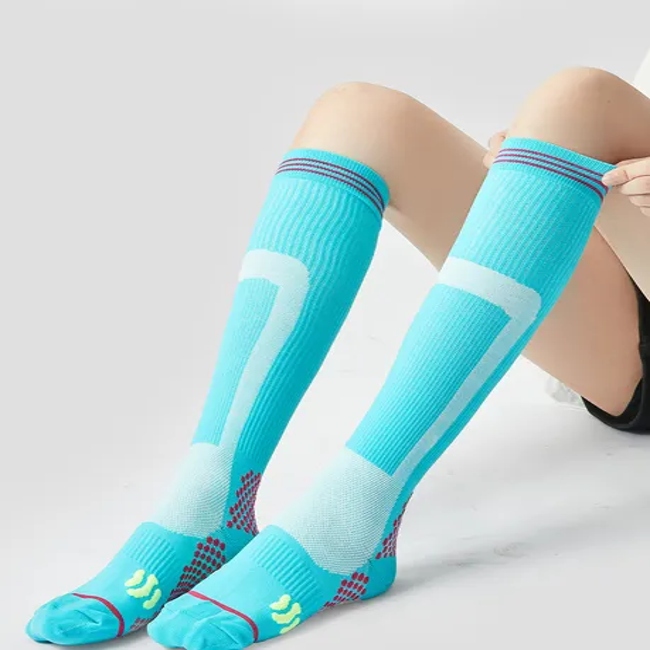 Customized Pressure Socks, Jump Rope, Calf Compression Socks, Running Women′s Fitness Socks, Women′s Cycling Socks, Calf Protection, Yoga, Breathability