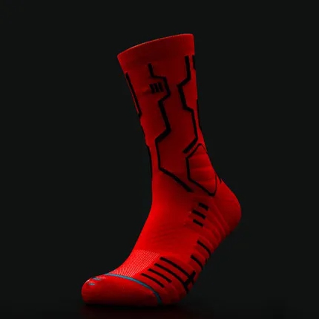 Basketball, Sports, Men′s, Set of 2, Compression, High, Cotton, Quick Drying, Sweat Absorbent, Breathable, for Climbing, Running Sock