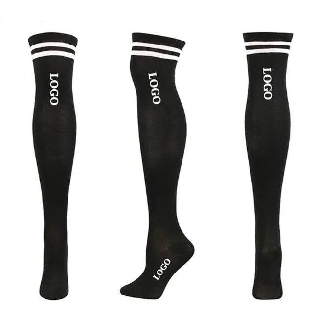 Good Quality Black Customized Logo Compression Sport Socks for Summer Spring and Autumn Men and Women Soft Socks
