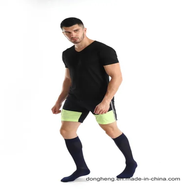 Cotton Compression Graduated Support Knee-High Color Blocking Socks for Men&Women