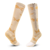 Hot Selling Customized Pattern Funny Compression Socks Wholesale Price Unisex Knee High Sports Stockings