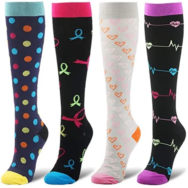 Professional Soccer Socks Long Knee Soccer Sport Socks Multi Color Compression Cycling Basketball Elites Men Sports Socks