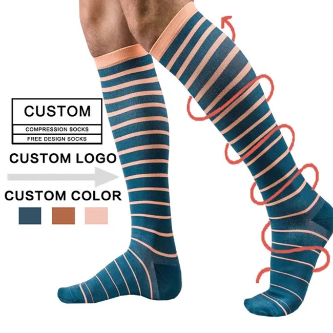 Uron Custom Men Women Running Knee High Sport Medical Compression Socks