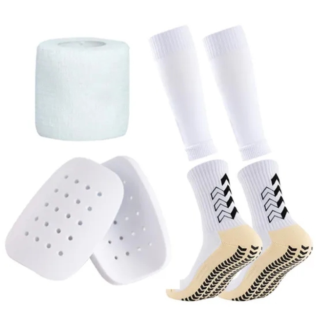 Personality Custom Soccer Shin Guard and Football Compression Sock Sleeve Soccer Grip Socks Set