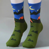 Mens Funny Cotton Crazy Socks Novelty Crew Compression Running Golf Socks