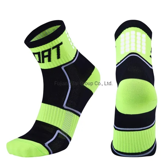 High Quality Quick Dry Custom Logo Socks Mountain Kids Bicycle Sports Socks Reflective Compression Bicycle Cycling Socks