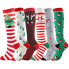 Unisex Compression Stockings Christmas Cartoon Shaping Leg Muscle Pressure Soothing Nylon Funny Exercise Women Men Socks