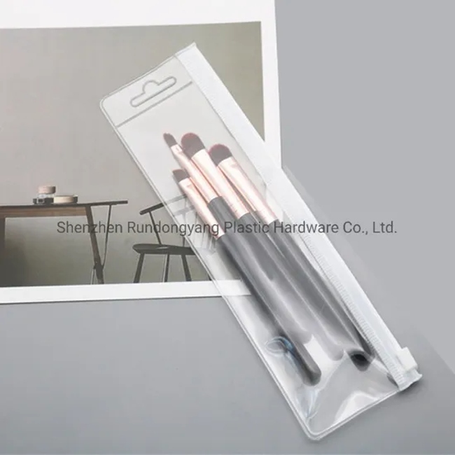 Factory Custom Plastic Bags with Own Logo Clothing for Socks Underwear T-Shirt Clothes Swimming Clothes Packaging Bag with Hanger