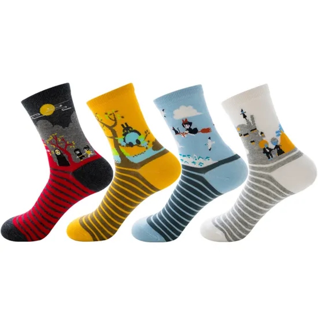 Free Mock-up & Samples Your Own Fashion Embroidery Jacquard Custom Logo Socks Unisex Cotton Mens Calcetin Crew Sport Socks