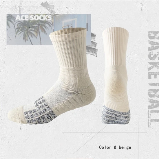 High-Top Sports Socks with Towel Bottom for Ultimate Performance