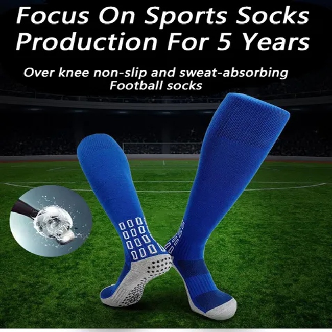 Custom Design Kid Boy′ S and Girl′ S Cushioned Anti Blister Knee High Athletic Football Women Over The Knee Soccer Socks