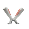 151-012# MID-Tube Towel-Soled Anti-Slip Football Training Socks for Men