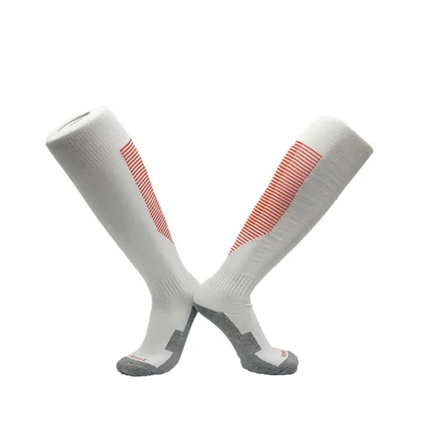 151-012# MID-Tube Towel-Soled Anti-Slip Football Training Socks for Men