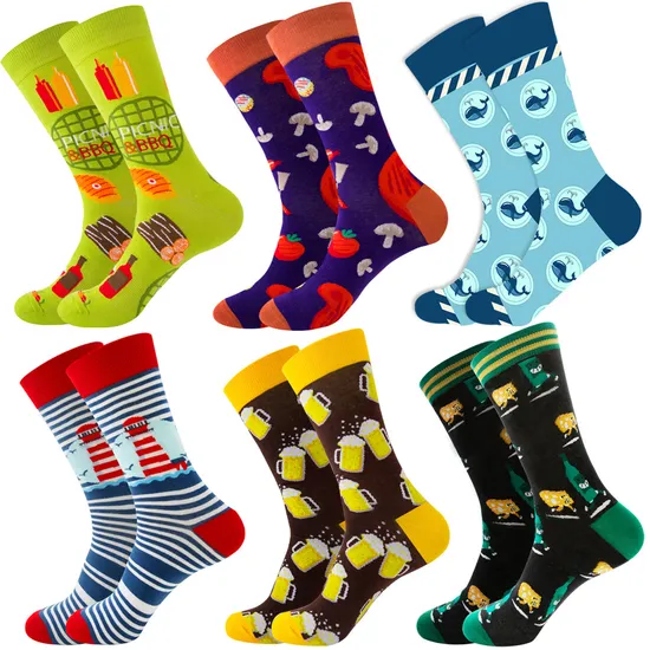 Fashion All of Pattern Cotton Anit-Bacterial Womens Mens Ankle Socks