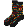 Custom Knit Design Logo Crew Sox Manufacturer Socks, Soft Custom Embroidery Logo Sport Sock, Unisex Black and White Socks