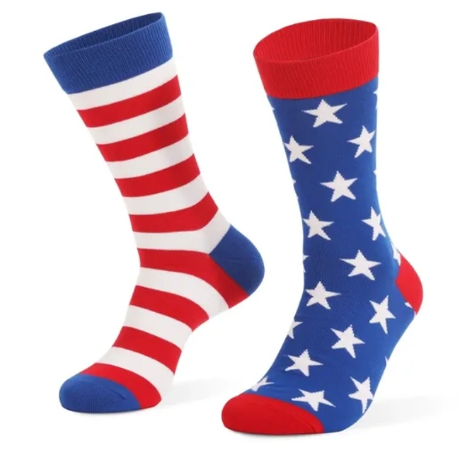 Vance′s Identische Trump Socks Green Clover MID-Calf Large Size Cotton Socks