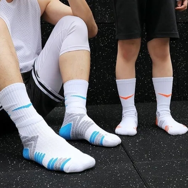 Premium Breathable Kids Basketball Socks for Active Play