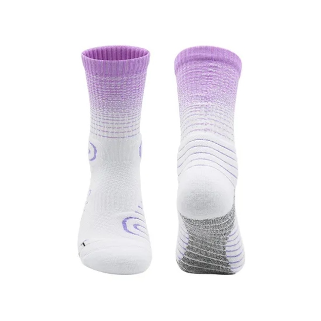 Gy9-3366#Imitation Nylon Sports MID-Calf Sports Socks for Adults