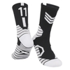 Wholesale Custom Knit Embroidered Basketball Crew Socks Custom Logo Sports Athletic Cycling Terry Socks with Logo