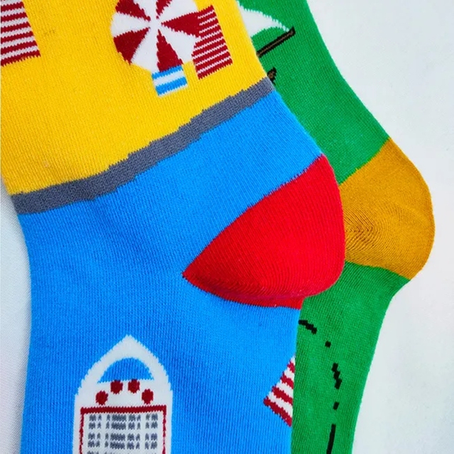 Custom Men′s Cotton Print Embroidered OEM Embroidery Logo Sports Socks Men Custom