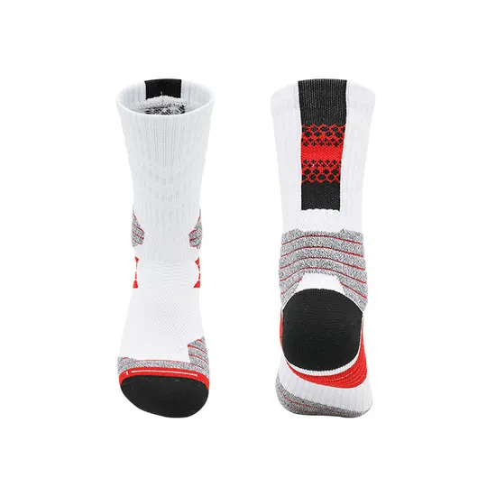Gy9-3367 #High Elastic Sports MID-Calf Basketball Socks for Adults