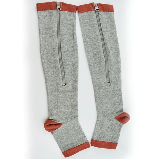 Custom Women Medical Compression Stockings with Zipper