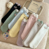 Winter Coral Velvet Sleeping Socks Thick Warm Floor Socks Cute Cartoon Plush Grip Socks