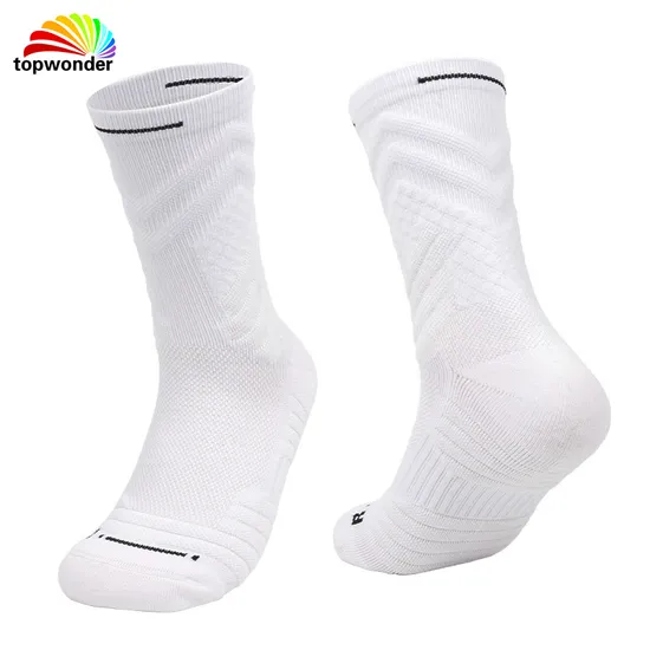 Customize and Wholesale All Sorts of Dry-Fit Anti-Slip Crew Football Basketball Running Cycling Sock with Cushion Bottom at Low Prices