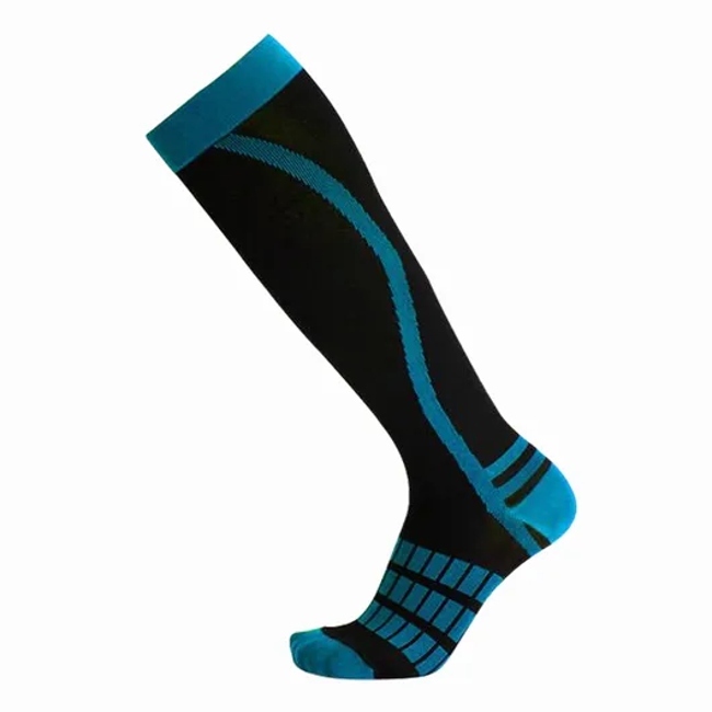 Elastic Copper Nylon Breathable Sports Compression Long Socks