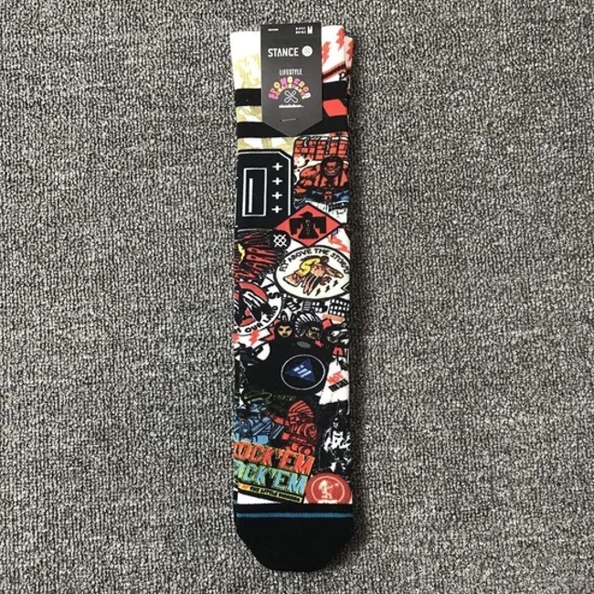 Wholesales Custom Logo Design Blank Sock Men Fashion 3D Printing Digital Sublimation Socks
