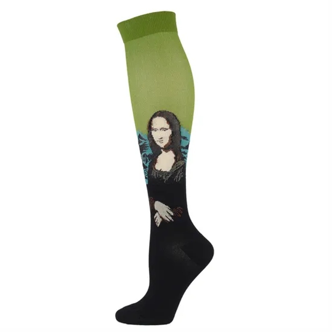 Hot Sox Womens Artist Portrait Series Novelty Fashion Casual Crew Socks
