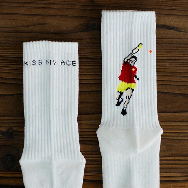 Antibacterial Black and White Sports Running Towel Bottom Cotton Socks