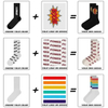 Customize Fashion Sock Christmas Sock Cotton Sock Knee High Sock for Men Women and Kids