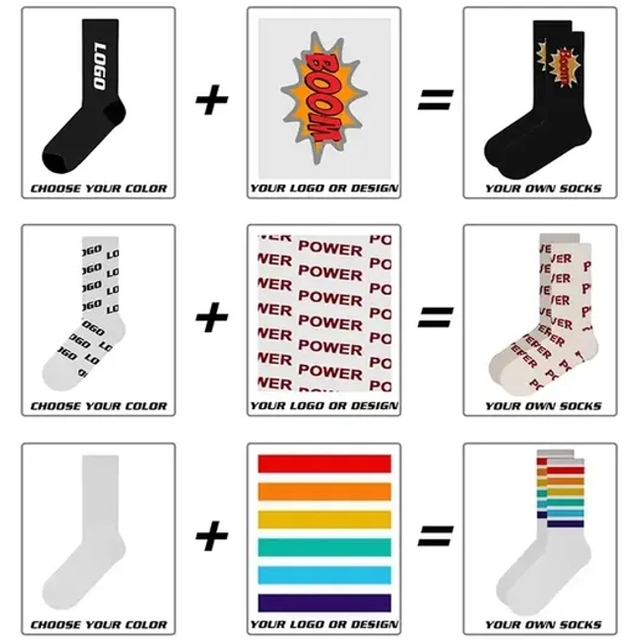 High Quality Men Socks Unisex Custom Logo Fashion Street Cotton Socks