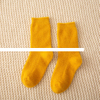 Promotional price Custom sleeping socks autumn winter white velvet warmth thick towel socks boys cotton crew socks