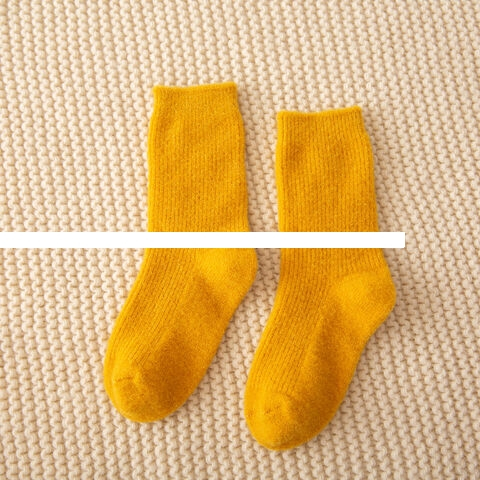 Promotional price Custom sleeping socks autumn winter white velvet warmth thick towel socks boys cotton crew socks